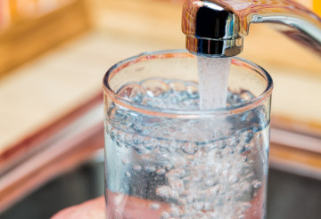 drinking tap water