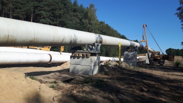 Pogorska Wola - Tworzen high pressure gas pipeline