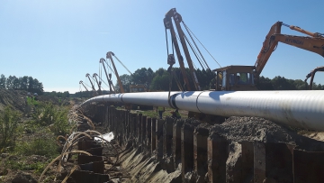 Pogorska Wola - Tworzen high pressure gas pipeline