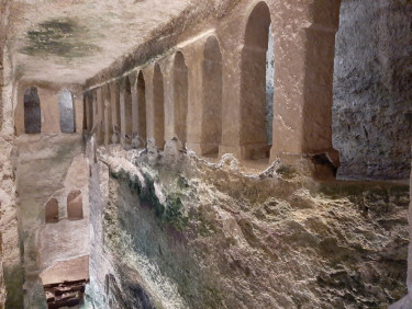 Aubeterre-sur-Dronne, one of the most important troglodyte churches in Europe, is located in the South of France near Bordeaux. 